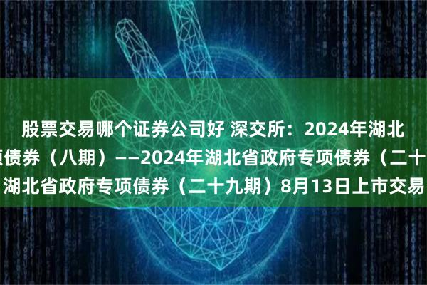 股票交易哪个证券公司好 深交所：2024年湖北省（武汉市）棚改专项债券（八期）——2024年湖北省政府专项债券（二十九期）8月13日上市交易